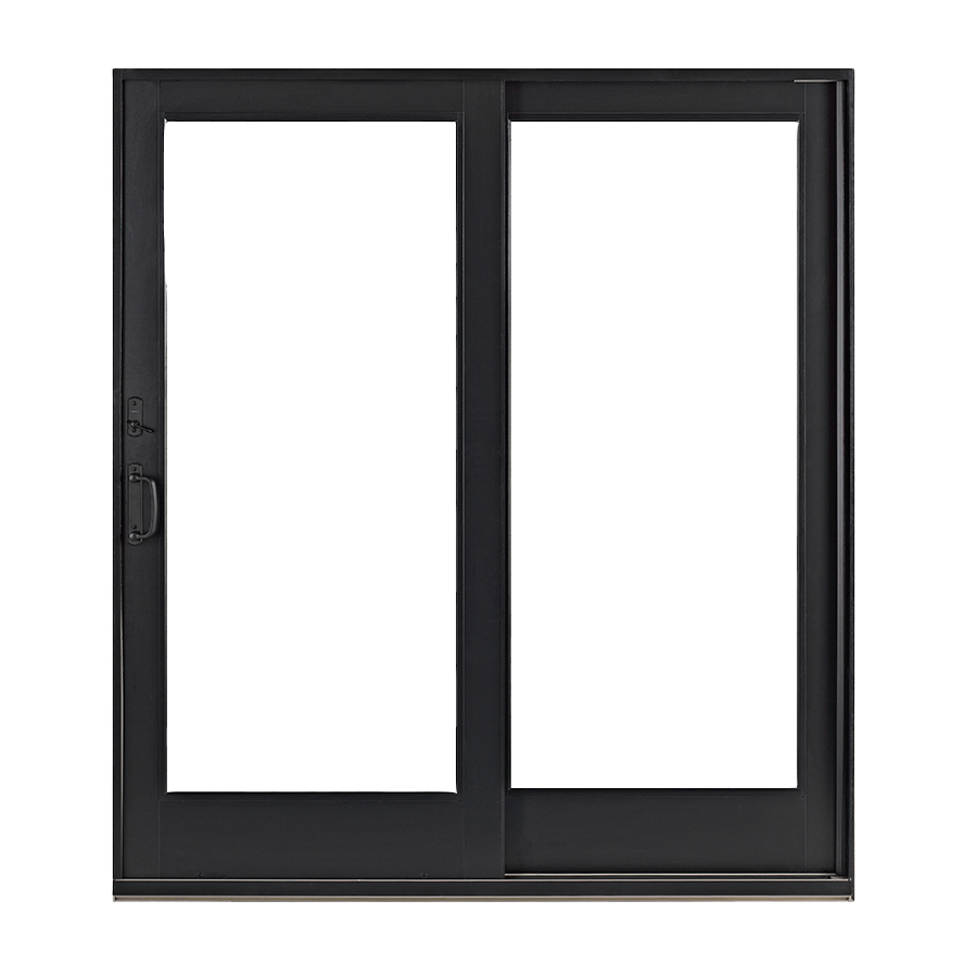 sliding patio door in black